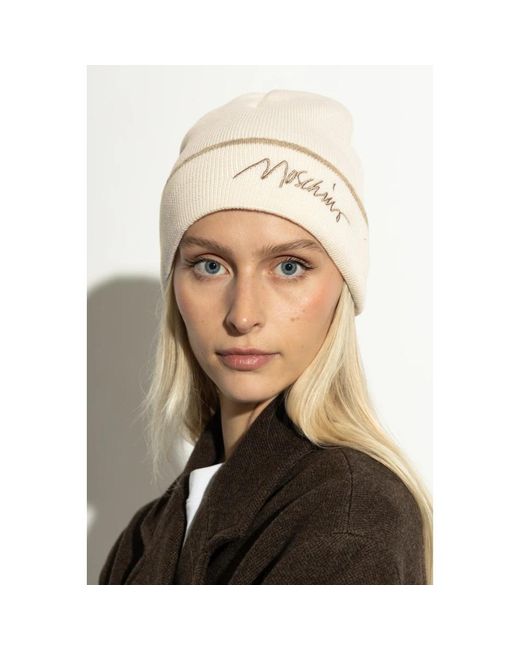 Moschino Natural Beanies