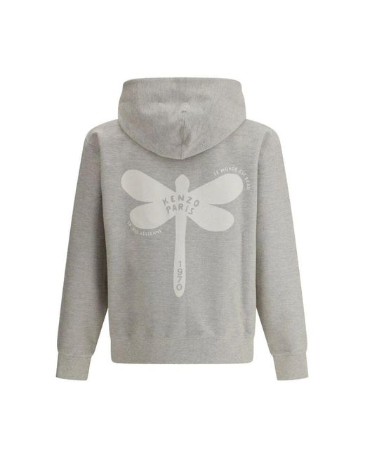 KENZO Gray Zip-Throughs for men