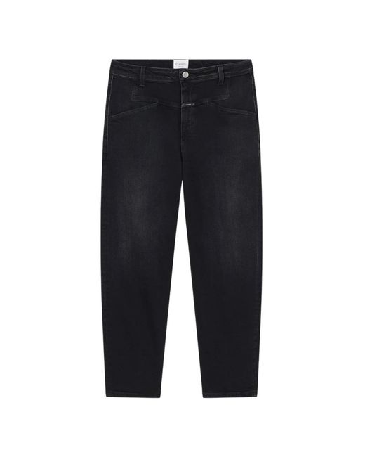 Closed Jeans ,Grijs ,Denim Stover-X Cropped Jeans in het Blue