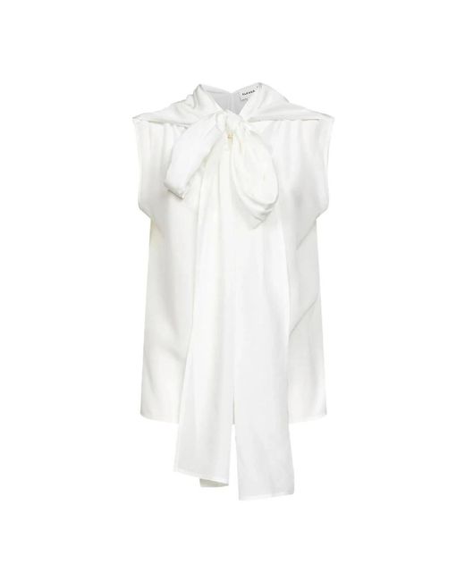 P.A.R.O.S.H. Silk Top in het White