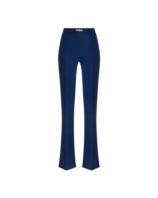 Elisabetta Franchi Blue Wide Trousers