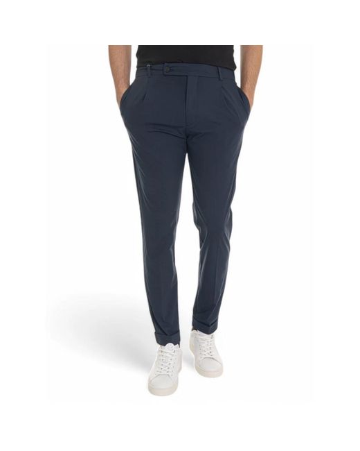 BERWICK 1707 Blue Chinos for men