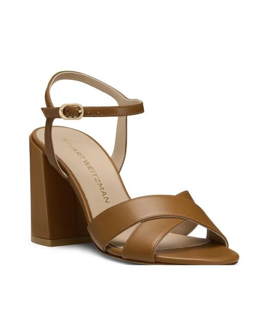 Stuart Weitzman Metallic High Heel Sandals
