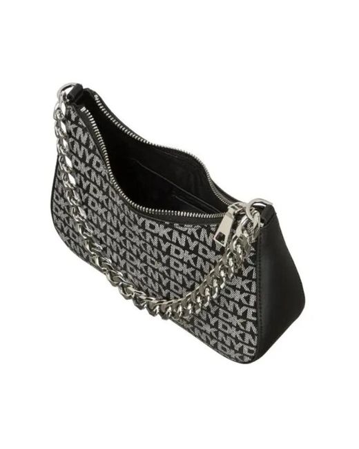 DKNY Gray Shoulder Bags
