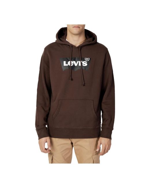 Levi's Brown Hoodies for men