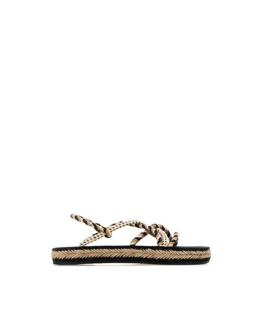 Isabel Marant Natural Flat Sandals