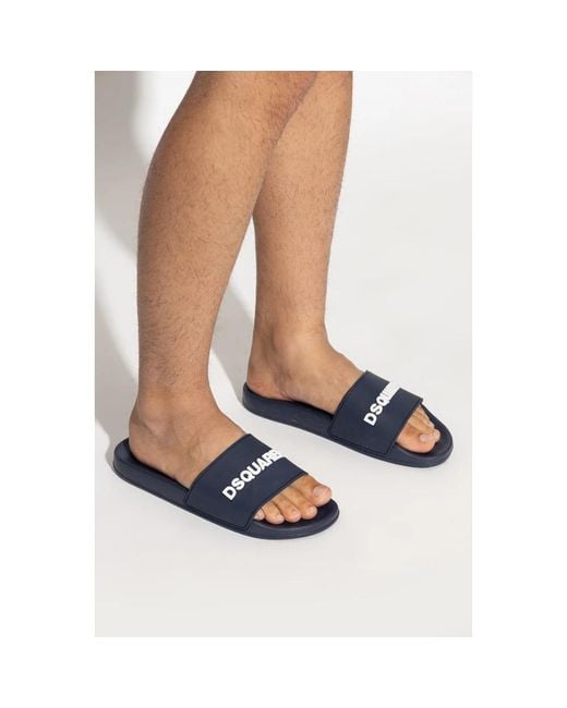 DSquared² Blue Sliders for men
