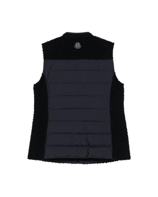 Moncler Black Waistcoats