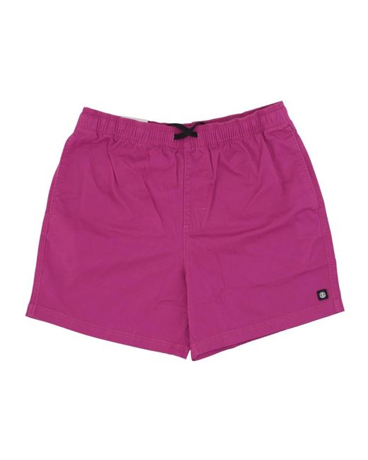Element Korte Broeken ,Paars ,Valley Twill Short Deep Orchid in het Purple voor heren