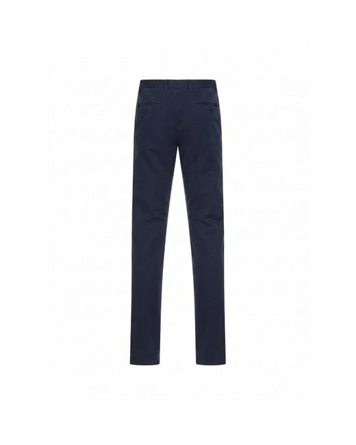 Kiton Blue Slim-Fit Trousers for men