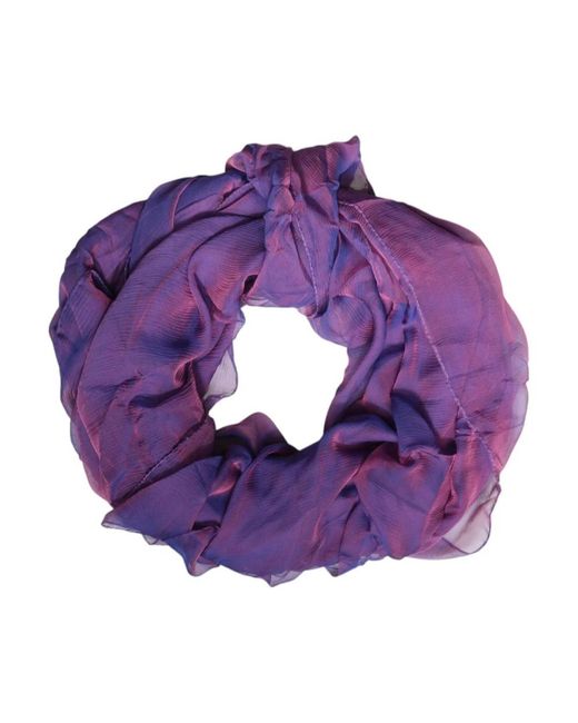 Dolce & Gabbana Purple Silk Scarves