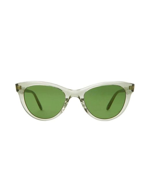Garrett Leight Green Sunglasses