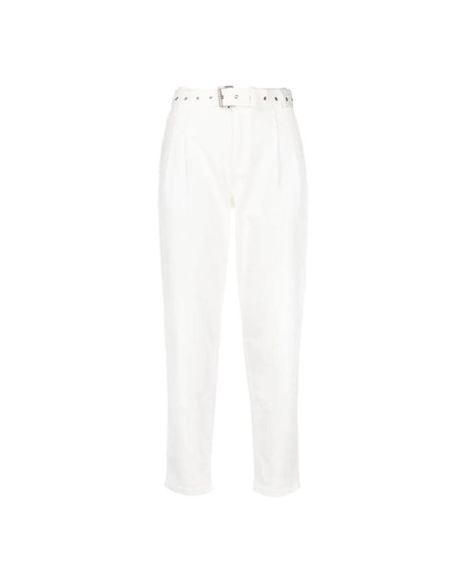 Michael Kors White Slim-Fit Trousers