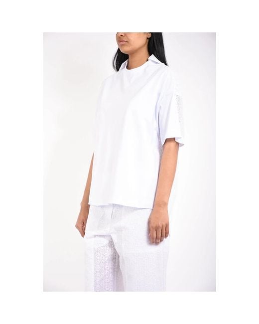 MSGM White T-Shirts