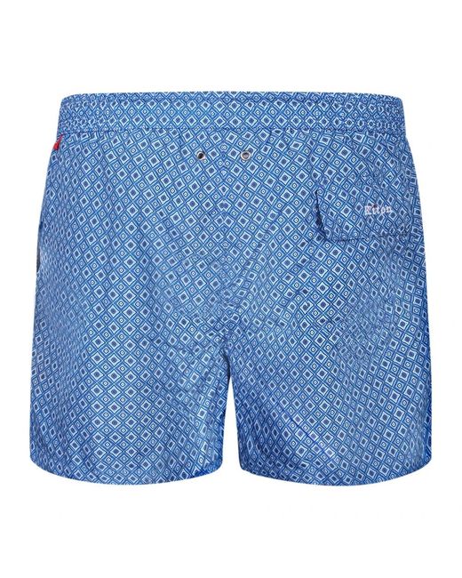 Kiton Badmode ,Blauw ,Polyester Zwemshorts in het Blue voor heren