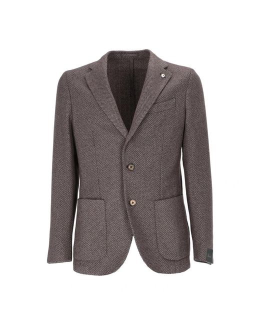 Lubiam Blazers in het Gray voor heren