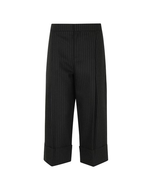Elisabetta Franchi Black Cropped Trousers