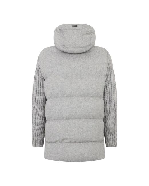 Herno Gray Winter Jackets for men