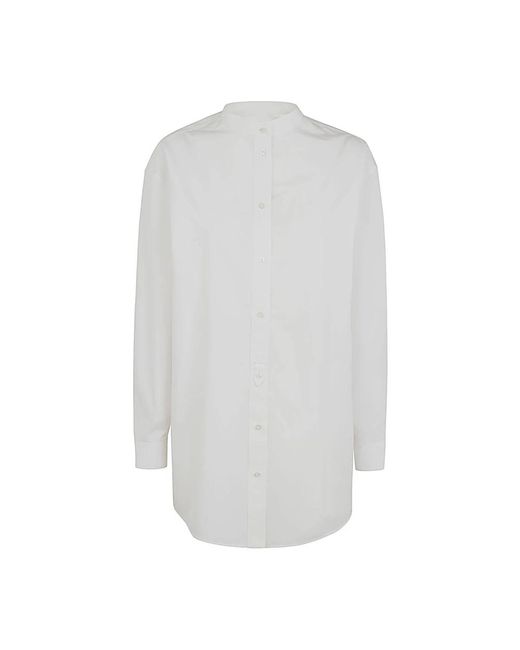 Camicia bianca aderente di Jil Sander in White