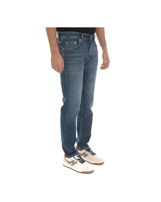 Harmont & Blaine Blue Slim Fit Jeans for men