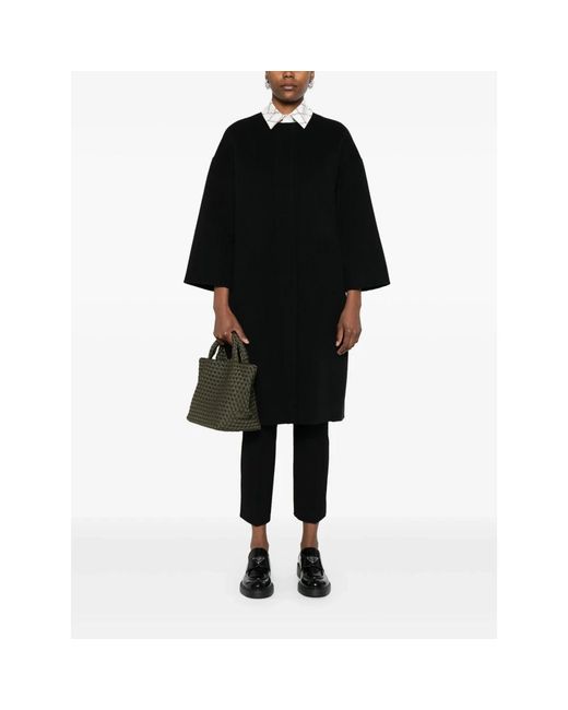 Max Mara Black Single-Breasted Coats