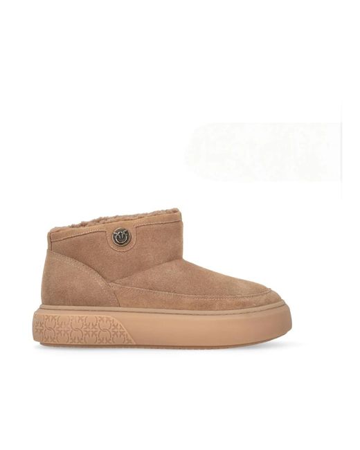 Pinko Brown Winter Boots