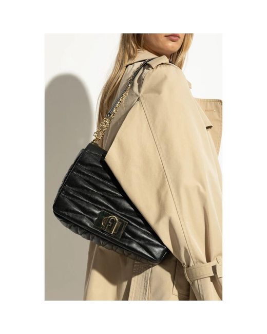 Furla Black Schultertasche 1927 medium