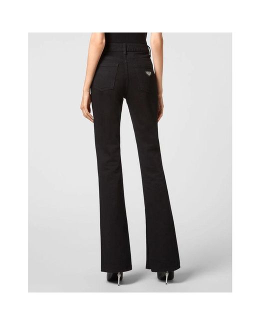 Philipp Plein Black Flare Jeans
