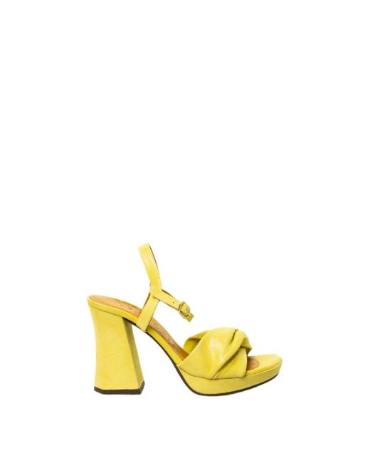 Chie Mihara Yellow High Heel Sandals
