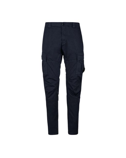C P Company Slim-Fit Trousers in het Blue voor heren