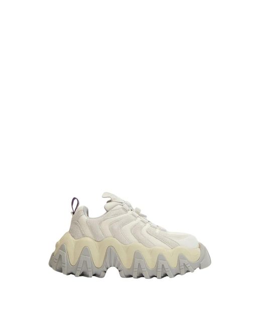 Eytys White Wildleder sneakers mit chunky gummisohle