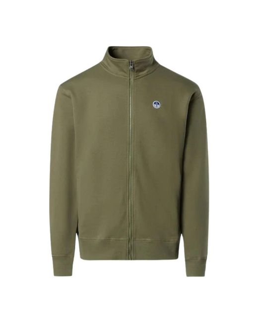 North Sails Basic Full Zip Sweatshirt in het Green voor heren