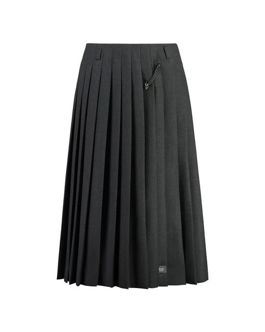 Prada Black Midi Skirts