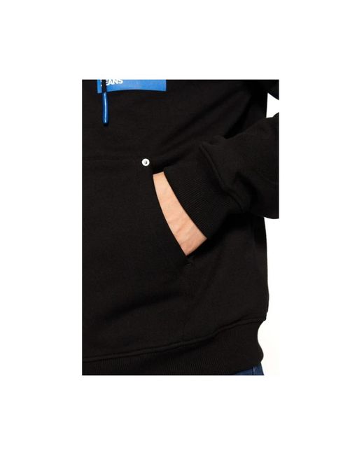 Karl Lagerfeld Hoodies & Sweatvesten ,Zwart ,Katoen Box Logo Zip-Up Hoodie in het Black voor heren