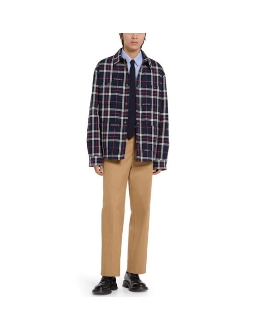 Gucci Blue Light Jackets for men