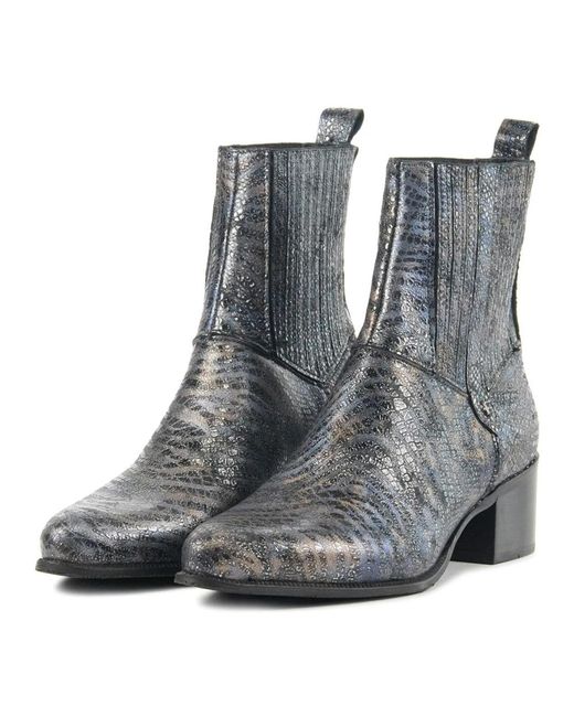 Floris Van Bommel Gray Heeled Boots