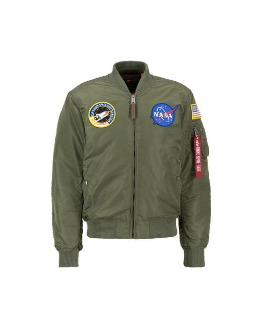 Alpha Industries Green Bomber Jackets for men