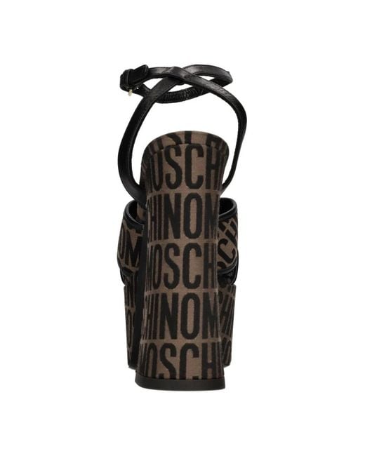 Moschino Black Sandals