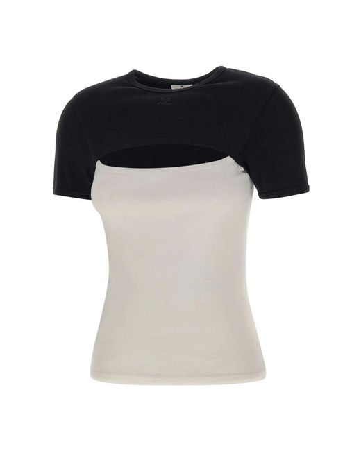 Courreges Black T-Shirts