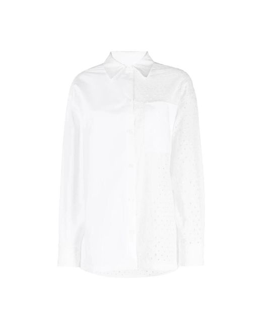 KENZO Overhemden ,Wit ,Katoen Shirt in het White