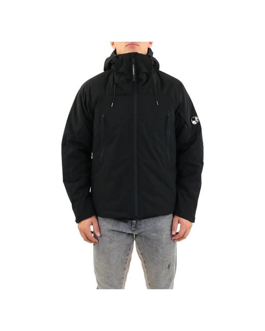 C P Company Black Winter Jackets for men