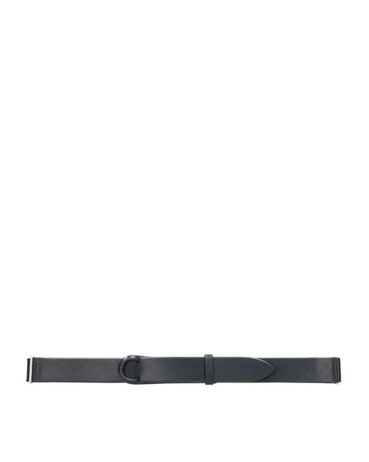 Orciani Accessoires ,Zwart ,Leer Zwarte Leren Riem Zonder Gesp in het Blue voor heren