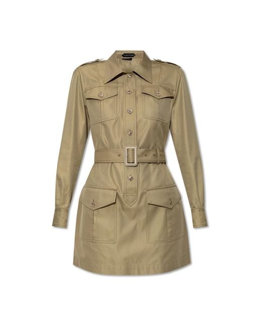 Tom Ford Green Shirt Dresses