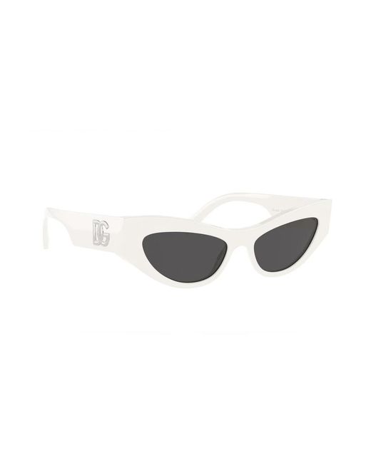 Dolce & Gabbana White Sunglasses