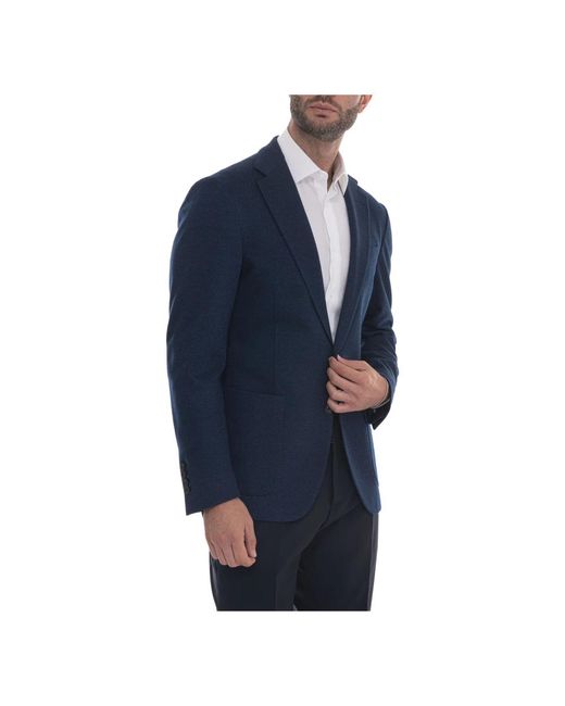 Fay Bimaterial Jacket in het Blue voor heren