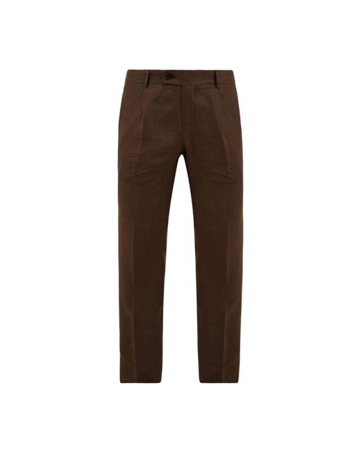 Slim-Fit Trousers Daniele Alessandrini pour homme en coloris Brown