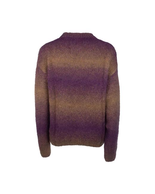 Gant Purple Round-Neck Knitwear for men