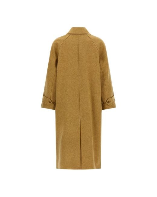 A.P.C. Jassen ,Katoen Effen Kleur Jas Met Raglanmouwen in het Natural
