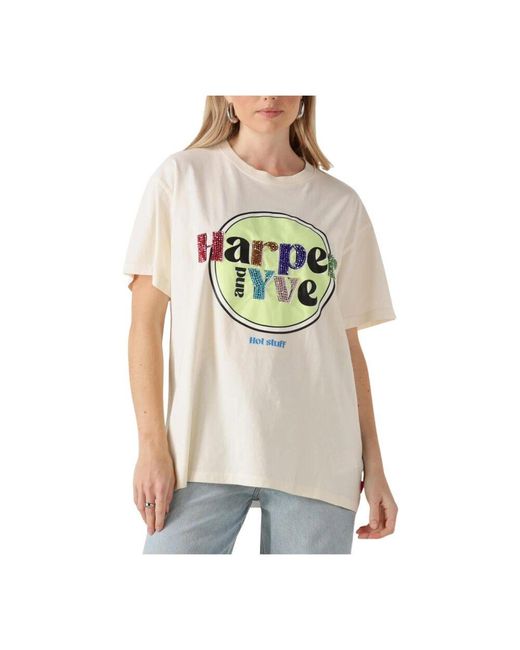 Harper & Yve Natural Sandfarbenes Langarm-Top Hotstuff-Ss