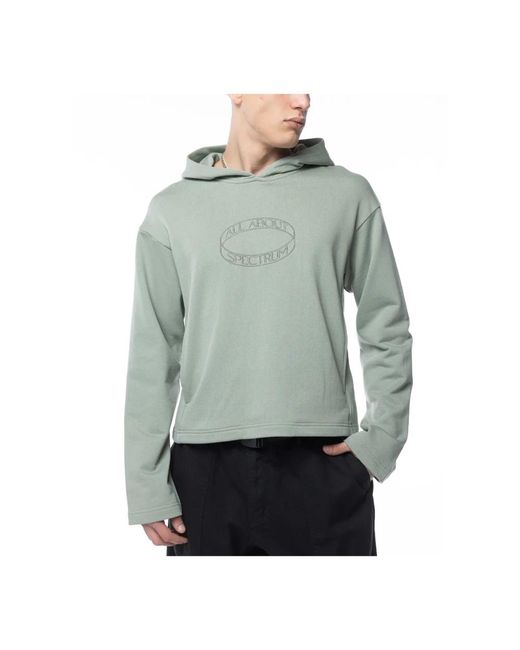 A.A.Spectrum光谱 Hoodies & Sweatvesten ,Groen ,Katoen Legacy Hoodie Fig in het Green voor heren